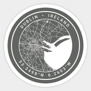 Dublin Map Sticker